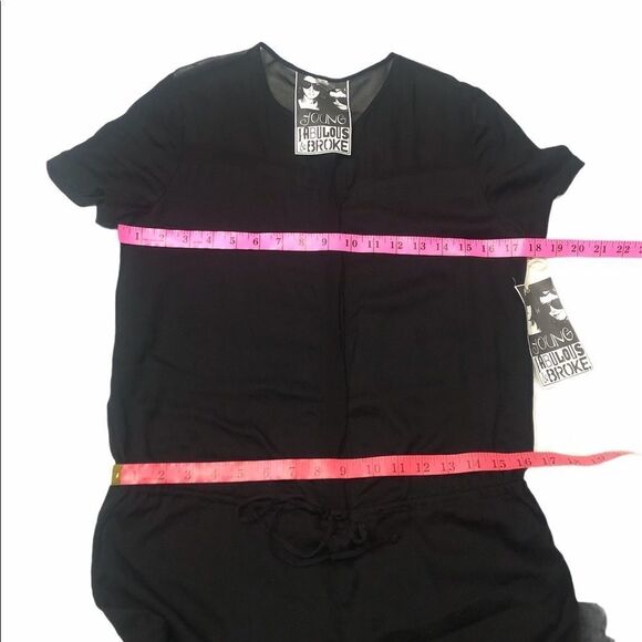 🆕 Young Fabulous and Broke YFB Sheer Jumpsuit - Picture 9 of 12